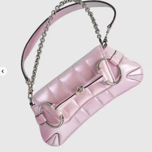 Gucci Handbags - NEW Gucci Horsebit Iridescent Flap 2 Way Chain Leather Strap Shoulder Bag 764339